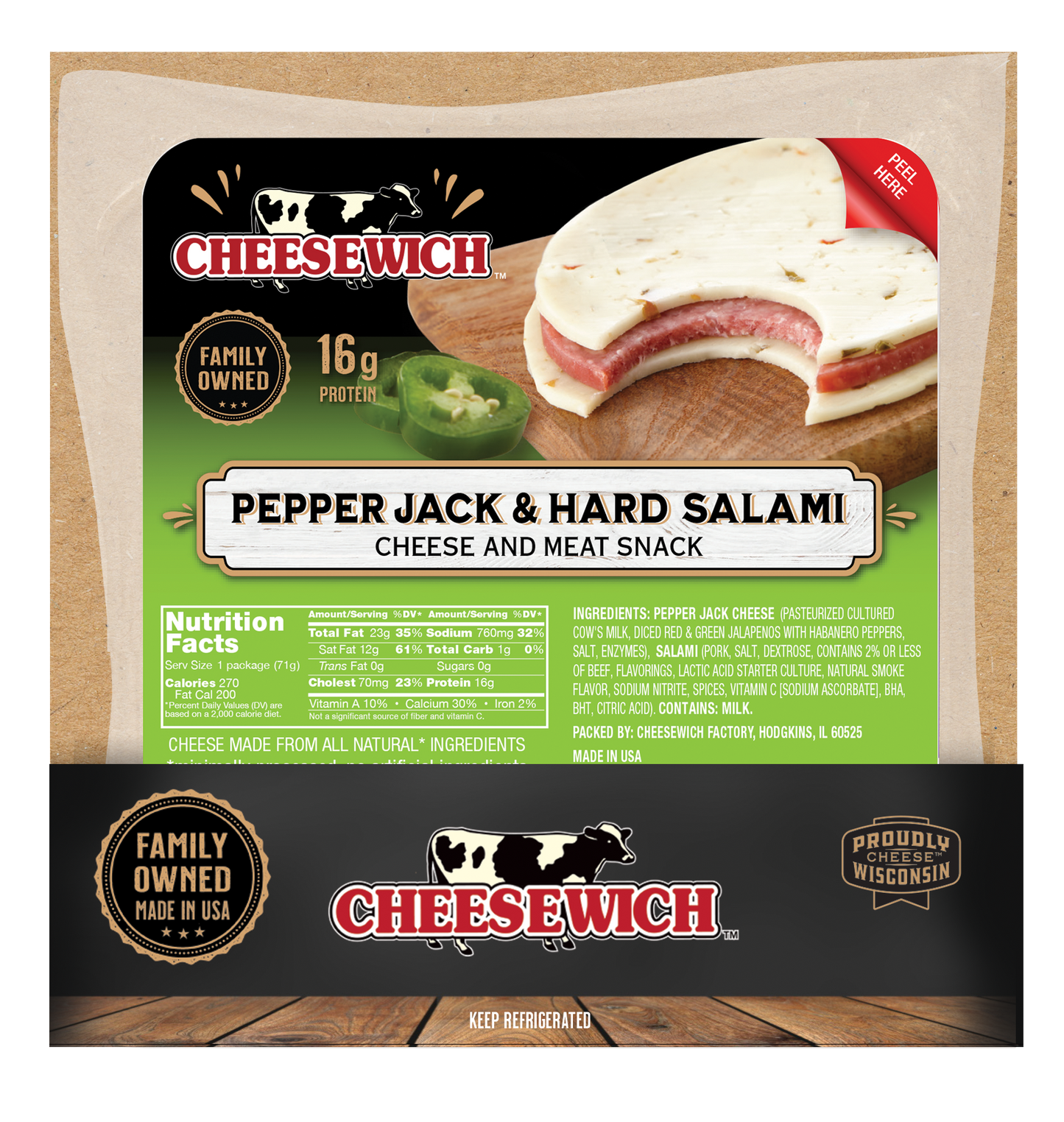 Cheesewich™ Pepper Jack & Hard Salami