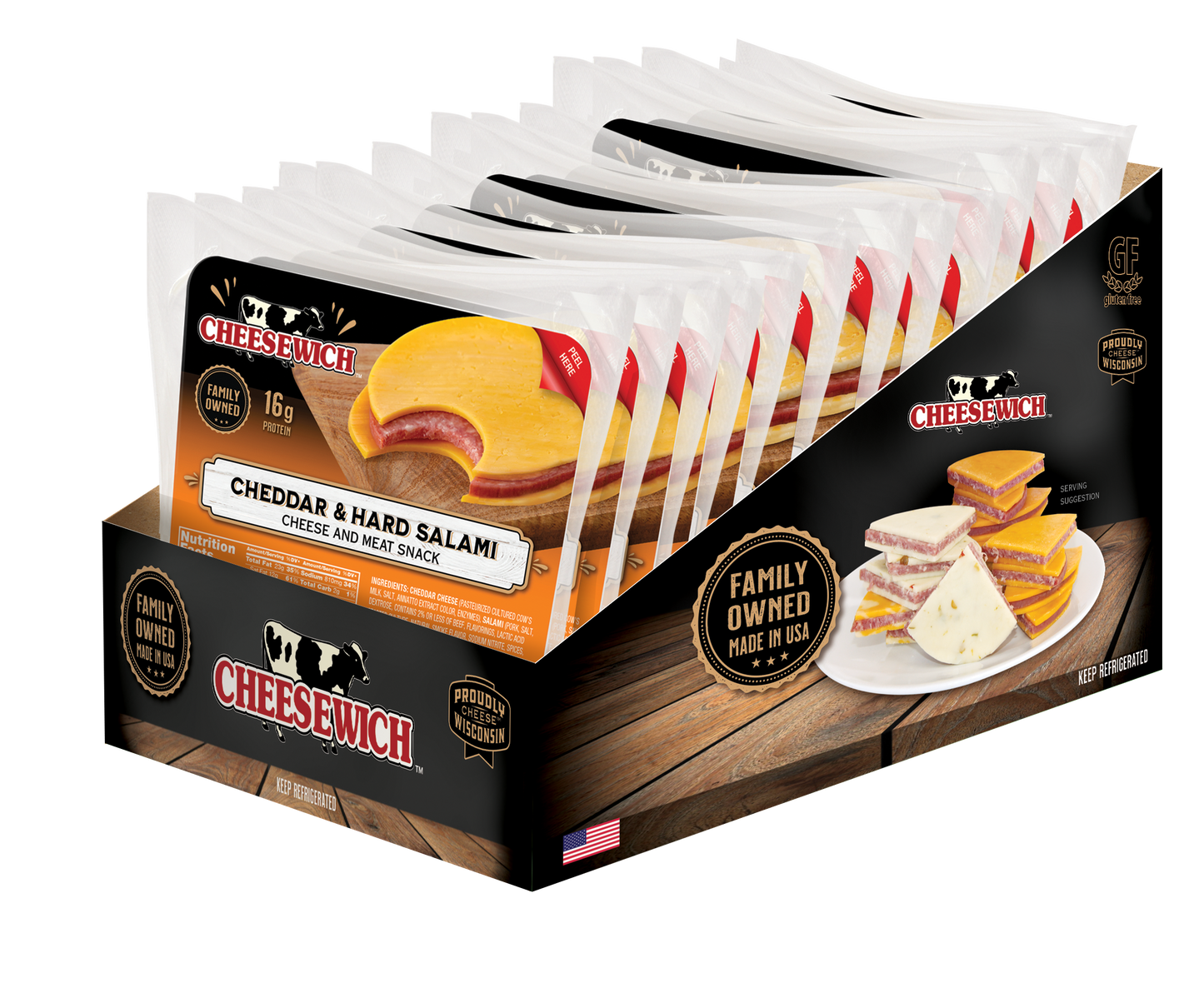Cheesewich™ Cheddar & Hard Salami