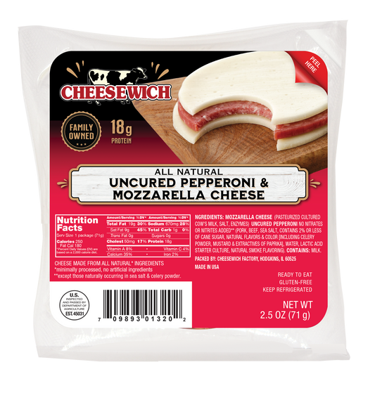 Cheesewich™ All Natural Mozzarella & Pepperoni