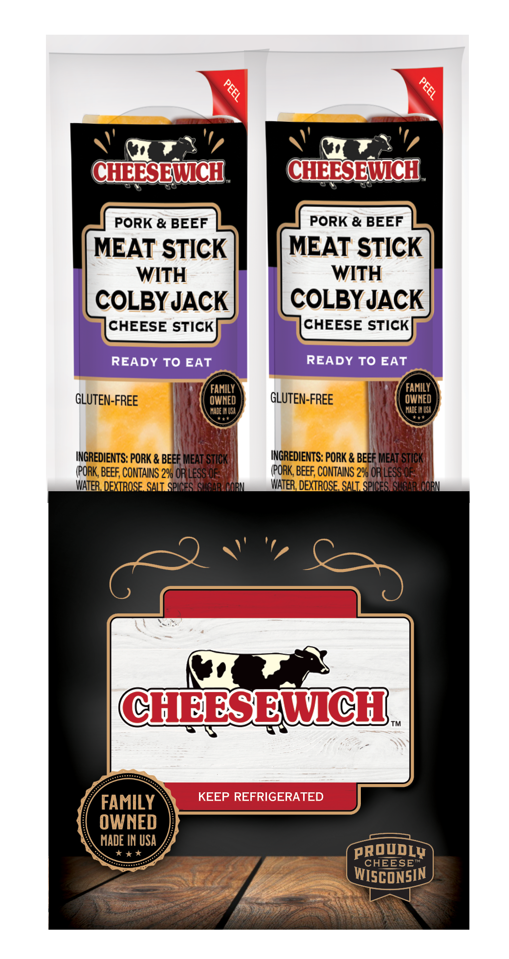 Meat Stick & Colby Jack Cheese