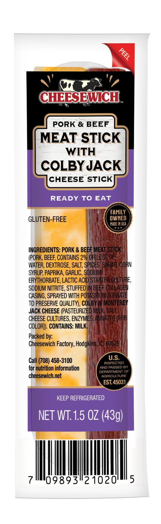 Meat Stick & Colby Jack Cheese