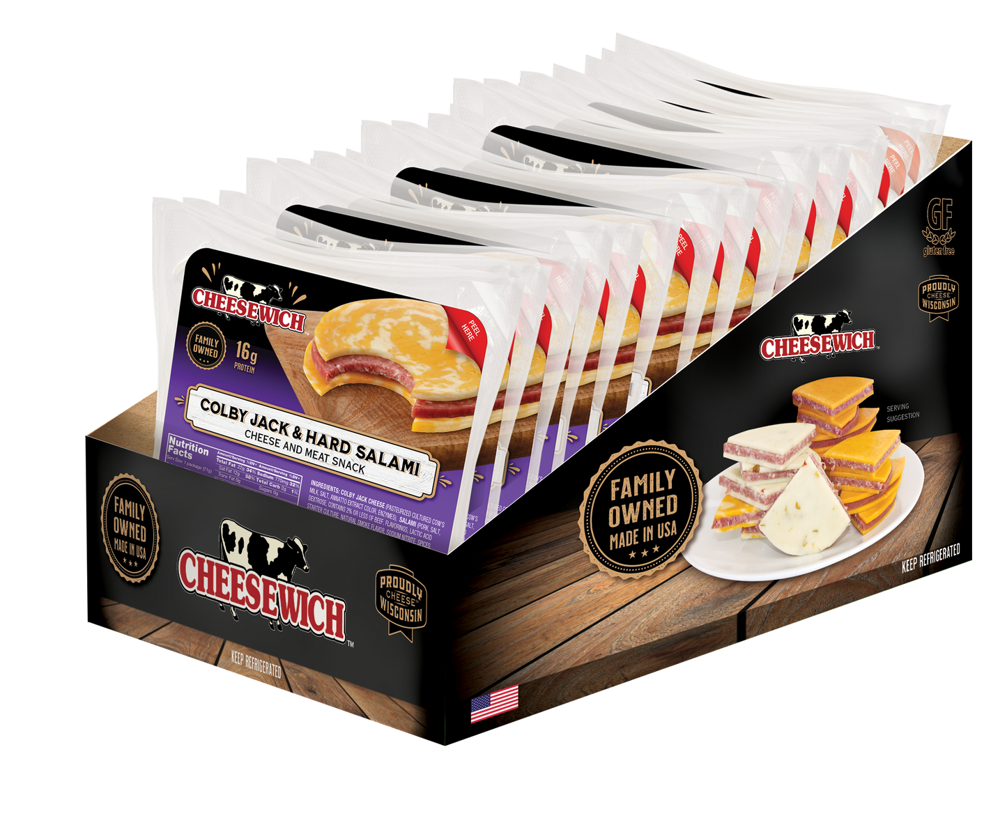 Cheesewich™ Colby Jack & Hard Salami