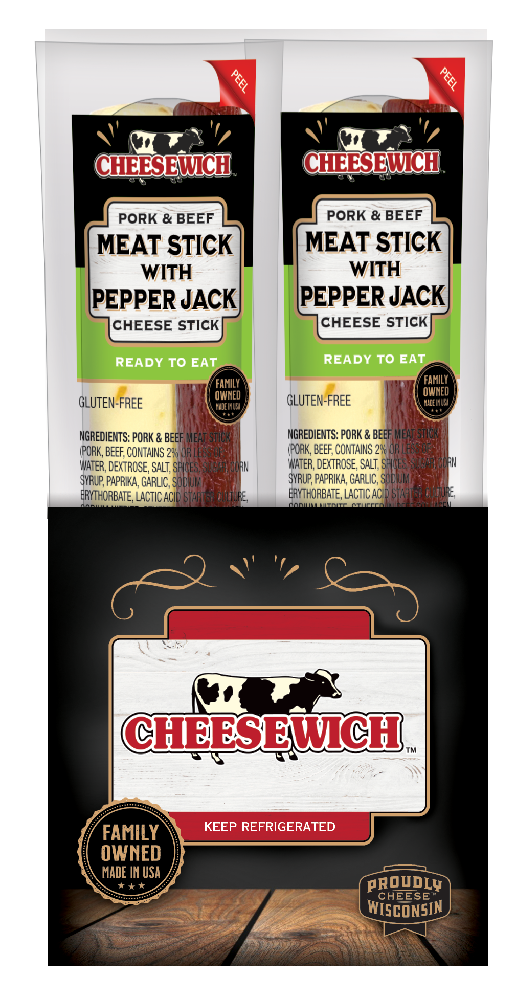 Meat Stick & Pepper Jack Cheese